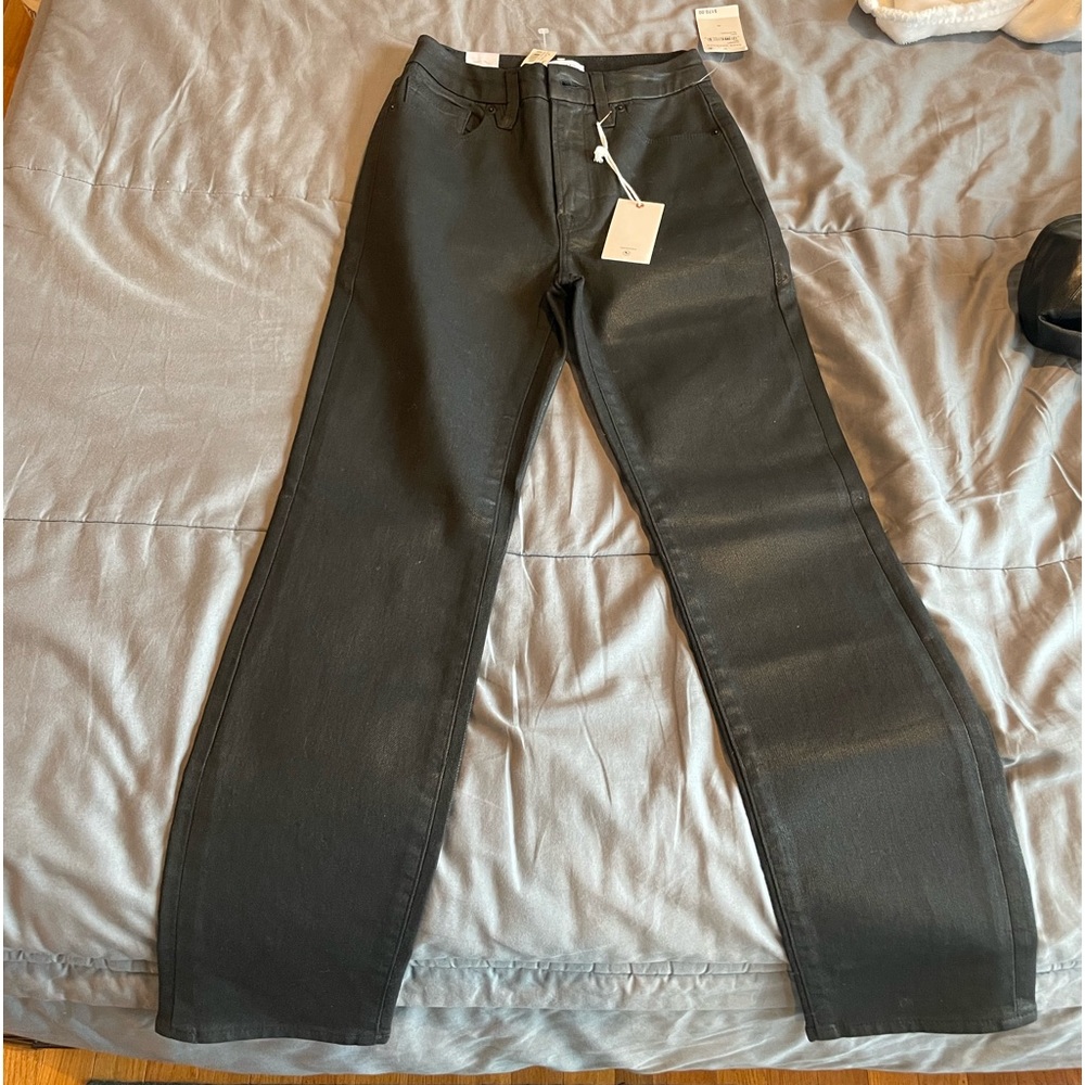 Black leather pants